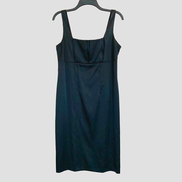 Vintage 90’s Square Neck Satin Mini Dress - Picture 1 of 8